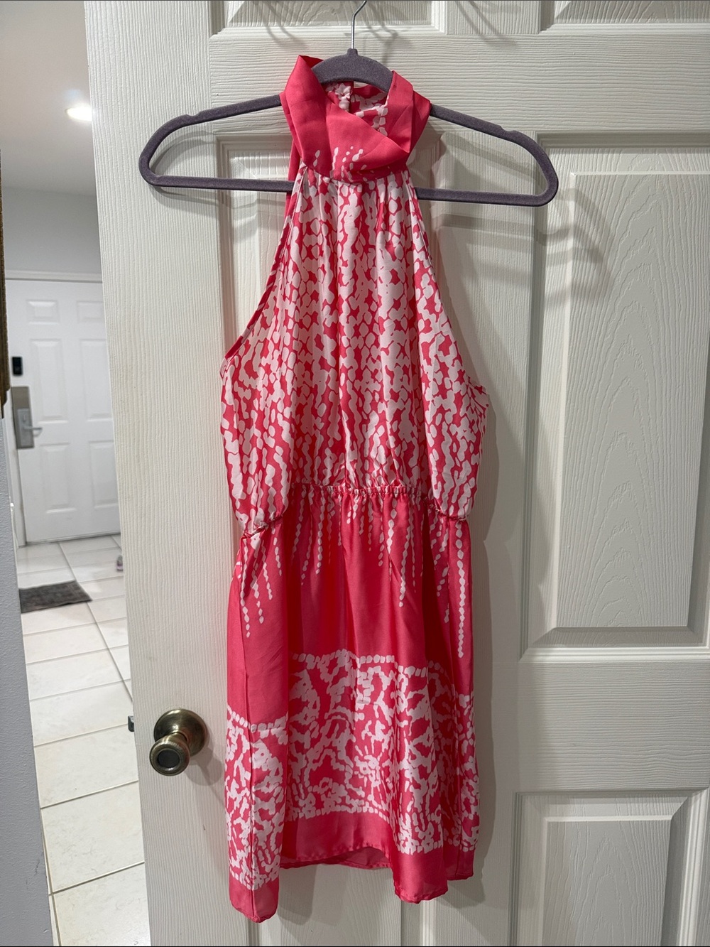 Pink Patterned Dress